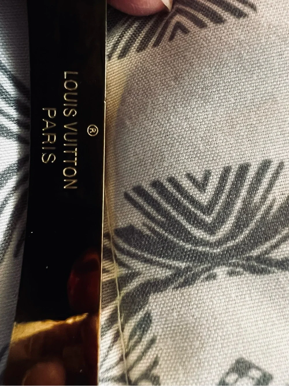 Louis Vuitton Gold Nanogram Cuff Bracelet (M)